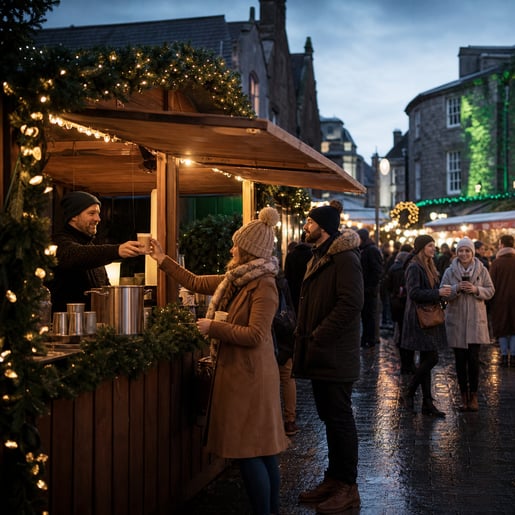 Irish Christmas Market Festive Scene